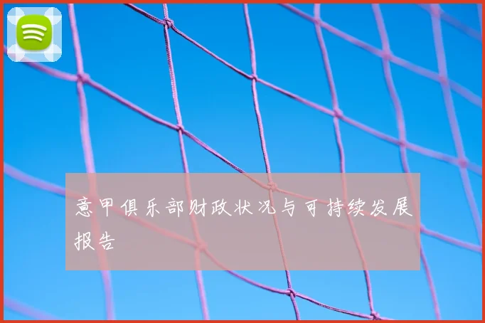 意甲俱乐部财政状况与可持续发展报告